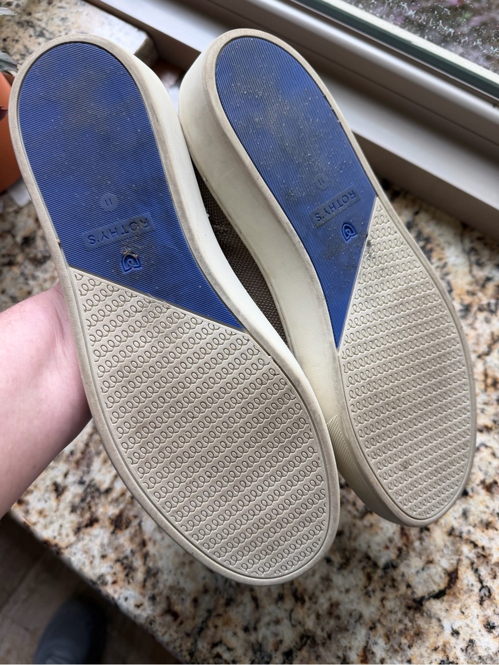 Rothy's Women’s The Original Slip-On Sneaker in Latte 11 - Picture 6 of 6